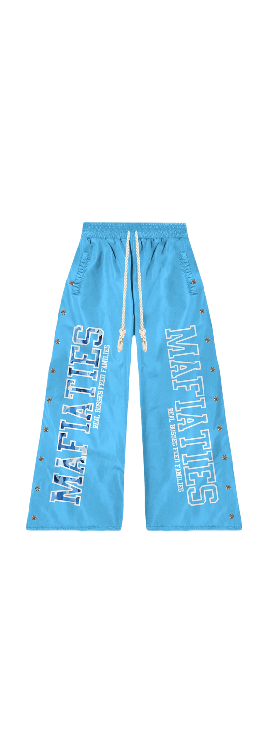 " Militant Baby Blue " Nylon Pants